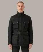 Men's Waxed Cotton Trial Master Motorcycle Jacket | Trendy Leather Jackets