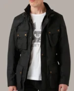 Men's Waxed Cotton Trial Master Motorcycle Jacket | Trendy Leather Jackets