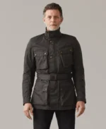 Men's Waxed Cotton Trial Master Motorcycle Jacket | Trendy Leather Jackets