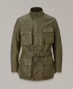 Men's Waxed Cotton Trial Master Motorcycle Jacket | Trendy Leather Jackets