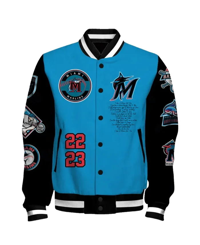 Miami Marlins MLB 2023 Varsity Jacket | Trendy Leather Jackets