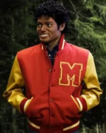 Michael Jackson Thriller Red Varsity Jacket