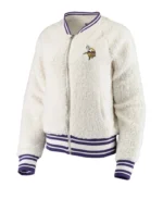 Minnesota Vikings Athletic Sherpa Jacket | Trendy Leather Jackets