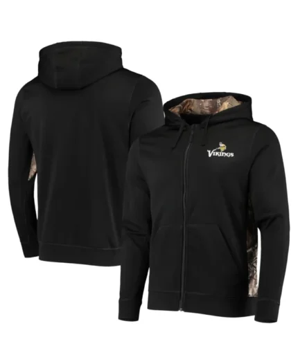 Minnesota Vikings Dunbrooke Black Camo Fleece Jacket | Trendy Leather Jackets