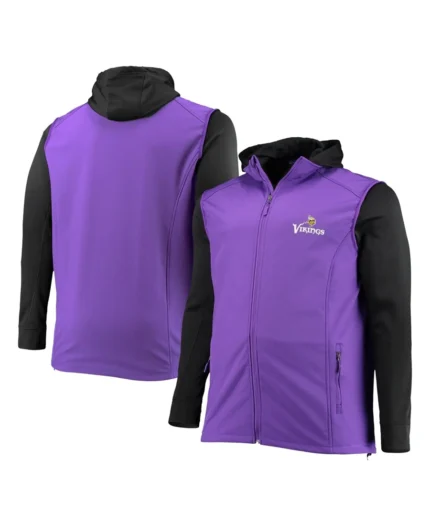 Minnesota Vikings Purple And Black Dunbrooke Hooded Jacket | Trendy Leather Jackets