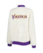 Minnesota Vikings Reversible Fur Jacket | Trendy Leather Jackets