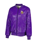 Minnesota Vikings Reversible Fur Jacket | Trendy Leather Jackets
