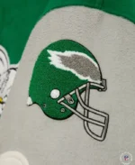 Mitchell & Ness Diana Eagles Varsity Jacket | Trendy Leather Jackets