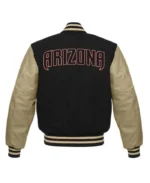 MLB Arizona Diamondbacks Black Letterman Jacket | Trendy Leather Jackets