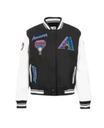 MLB Arizona Diamondbacks Black Retro Classic Varsity Jacket | Trendy Leather Jackets