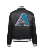 MLB Arizona Diamondbacks Pro Standard Black Satin Jacket | Trendy Leather Jackets