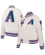 MLB Arizona Diamondbacks Retro Classic Satin Jacket | Trendy Leather Jackets