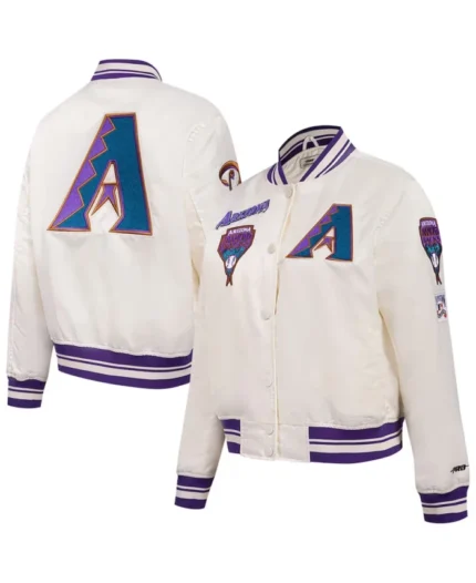 MLB Arizona Diamondbacks Retro Classic Satin Jacket | Trendy Leather Jackets