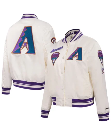 MLB Arizona Diamondbacks Retro Classic Satin Jacket | Trendy Leather Jackets