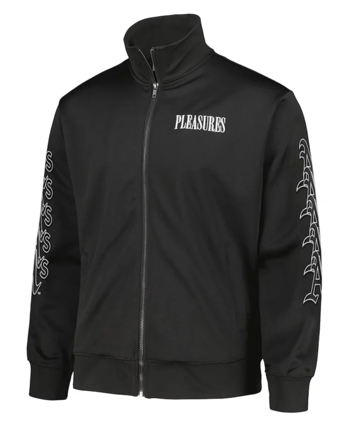 MLB Athletics Pleasures Pitcher Track Jacket | Trendy Leather Jackets