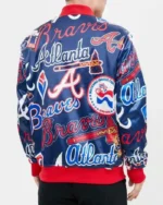 MLB Atlanta Braves AOP Satin Jacket | Trendy Leather Jackets