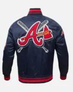 MLB Atlanta Braves Mashup Satin Jacket | Trendy Leather Jackets