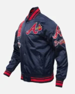 MLB Atlanta Braves Mashup Satin Jacket | Trendy Leather Jackets