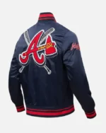 MLB Atlanta Braves Mashup Satin Jacket | Trendy Leather Jackets
