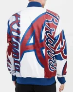 MLB Atlanta Braves Mashup Satin Jacket | Trendy Leather Jackets