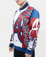 MLB Atlanta Braves Mashup Satin Jacket | Trendy Leather Jackets