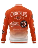 MLB Baltimore Orioles 1894 Vintage Varsity Jacket | Trendy Leather Jackets