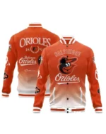 MLB Baltimore Orioles 1894 Vintage Varsity Jacket | Trendy Leather Jackets