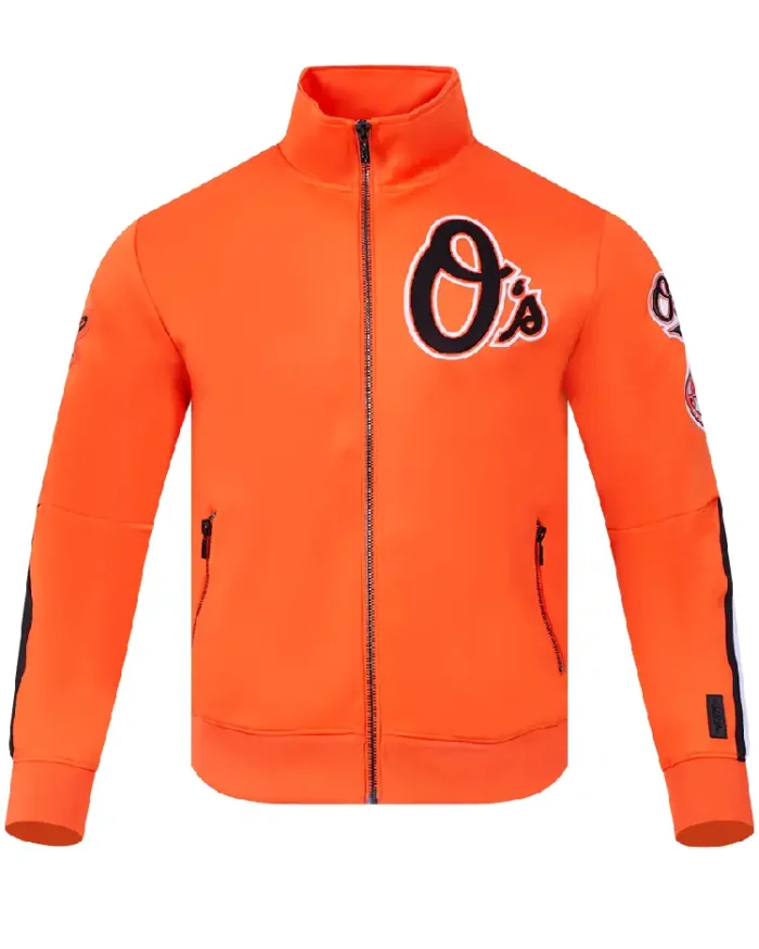 MLB Baltimore Orioles Classic Track Jacket | Trendy Leather Jackets