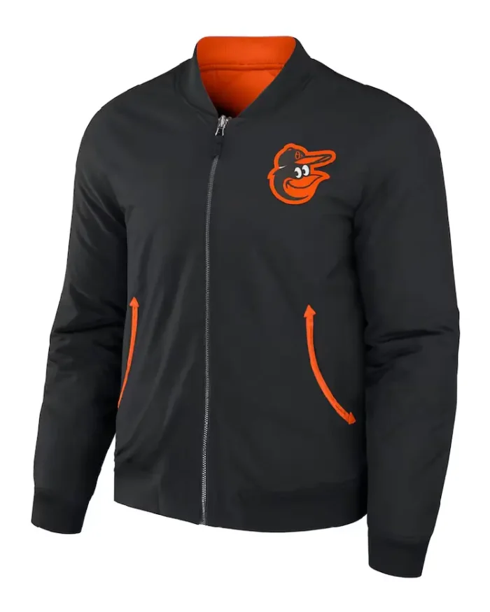 MLB Baltimore Orioles Darius Rucker Reversible Bomber Jacket | Trendy Leather Jackets