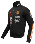 MLB Baltimore Orioles Fast Lane Track Jacket | Trendy Leather Jackets