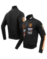 MLB Baltimore Orioles Fast Lane Track Jacket | Trendy Leather Jackets
