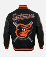 MLB Baltimore Orioles Mashup Varsity Jacket | Trendy Leather Jackets