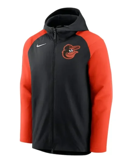 MLB Baltimore Orioles Nike Black Raglan Performance Hoodie | Trendy Leather Jackets