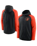 MLB Baltimore Orioles Nike Black Raglan Performance Hoodie | Trendy Leather Jackets
