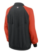 MLB Baltimore Orioles Nike Black Raglan Performance Jacket | Trendy Leather Jackets