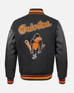 MLB Baltimore Orioles Retro Classic Wool Varsity Jacket | Trendy Leather Jackets