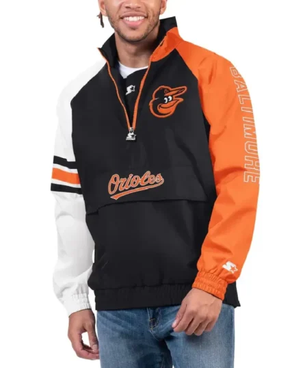 MLB Baltimore Orioles Starter Elite Raglan Jacket | Trendy Leather Jackets