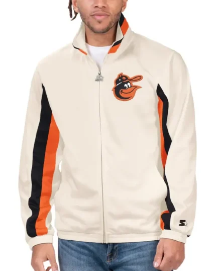 MLB Baltimore Orioles Starter Rebound Track Jacket | Trendy Leather Jackets