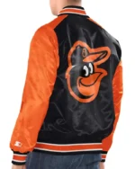 MLB Baltimore Orioles Starter Varsity Satin Jacket | Trendy Leather Jackets