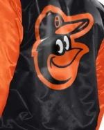 MLB Baltimore Orioles Starter Varsity Satin Jacket | Trendy Leather Jackets
