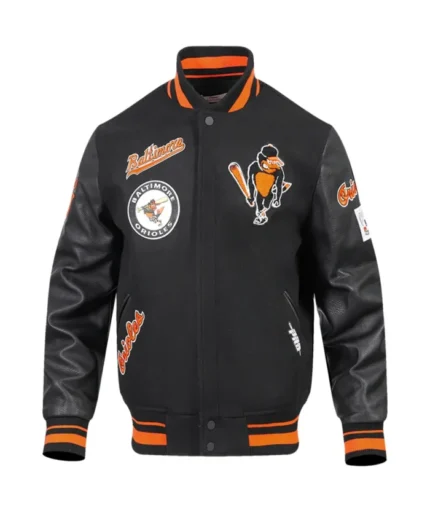 MLB Baltimore Orioles Varsity Jacket | Trendy Leather Jackets