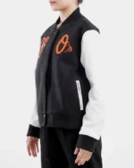MLB Baltimore Orioles Wool Varsity Jacket | Trendy Leather Jackets