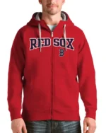 MLB Boston Red Sox Antigua Victory Hoodie Jacket | Trendy Leather Jackets