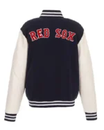 MLB Boston Red Sox JH Design Reversible Fleece Jacket | Trendy Leather Jackets