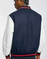 MLB Boston Red Sox Melton Varsity Jacket | Trendy Leather Jackets