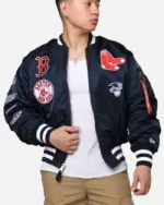 MLB Boston Red Sox New Era x Alpha Industries MA-1 Bomber Jacket | Trendy Leather Jackets