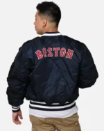 MLB Boston Red Sox New Era x Alpha Industries MA-1 Bomber Jacket | Trendy Leather Jackets