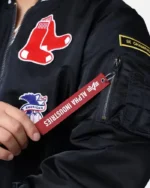 MLB Boston Red Sox New Era x Alpha Industries MA-1 Bomber Jacket | Trendy Leather Jackets