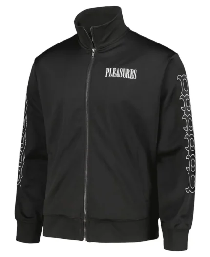 MLB Boston Red Sox Pleasures Pitcher Track Jacket | Trendy Leather Jackets