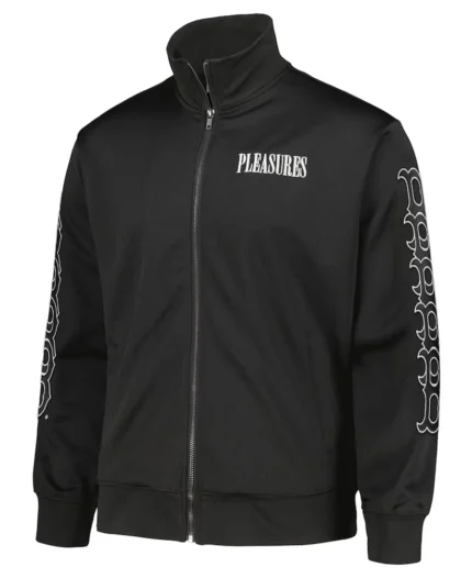 MLB Boston Red Sox Pleasures Pitcher Track Jacket | Trendy Leather Jackets